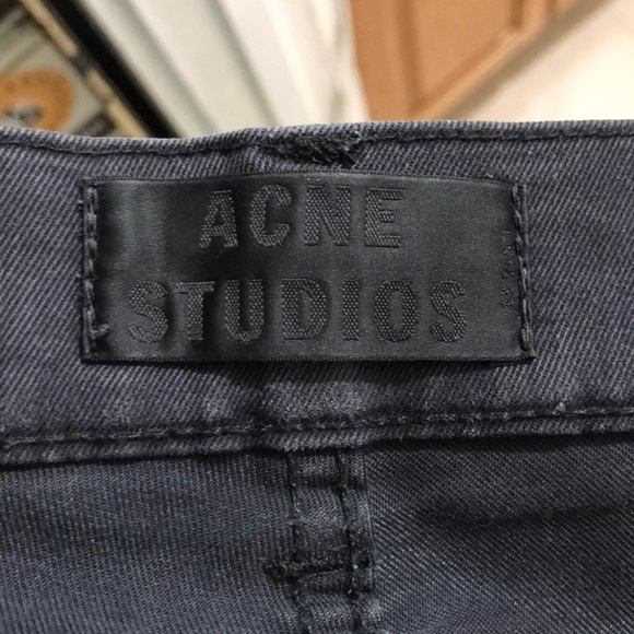 Acne Ace Ups Black Slim Fit Jeans - Picture 3 of 4